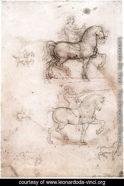 Leonardo Da Vinci - Equestrian monument 1517-18