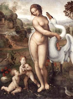 Leonardo Da Vinci - Leda and the Swan 1505-10
