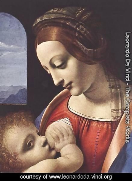 Leonardo Da Vinci - Madonna Litta (detail) c. 1490-91