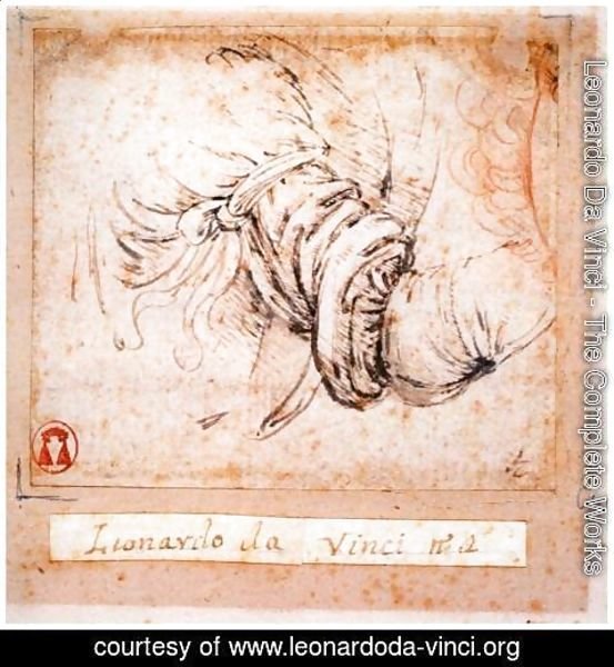 Leonardo Da Vinci - Sleeve study for the Annunciation 1470-73