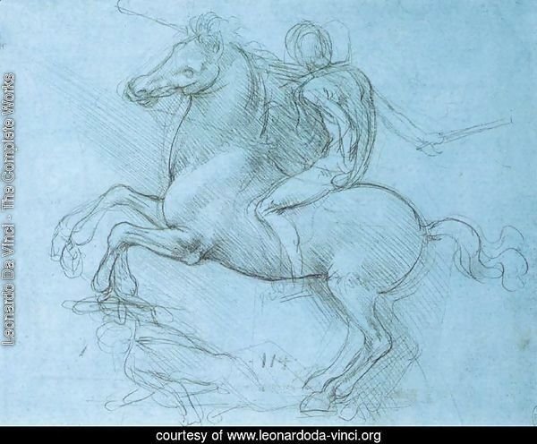 Study for the Sforza monument 1488-89