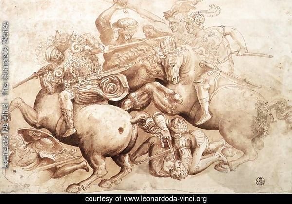 The Battle of Anghiari (copy of a detail) 1503-05