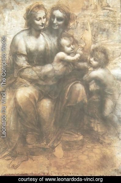 Leonardo Da Vinci - Virgin and Child with St. Anne and the Infant of St. John (Sant'Anna, la Vergine, il Bambino e san Giovannino)